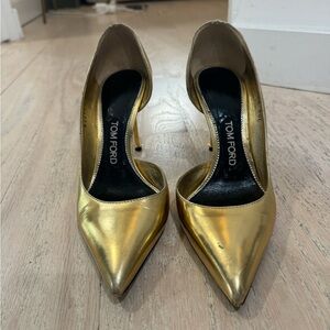 Tom Ford Gold Pumps Size 6.5